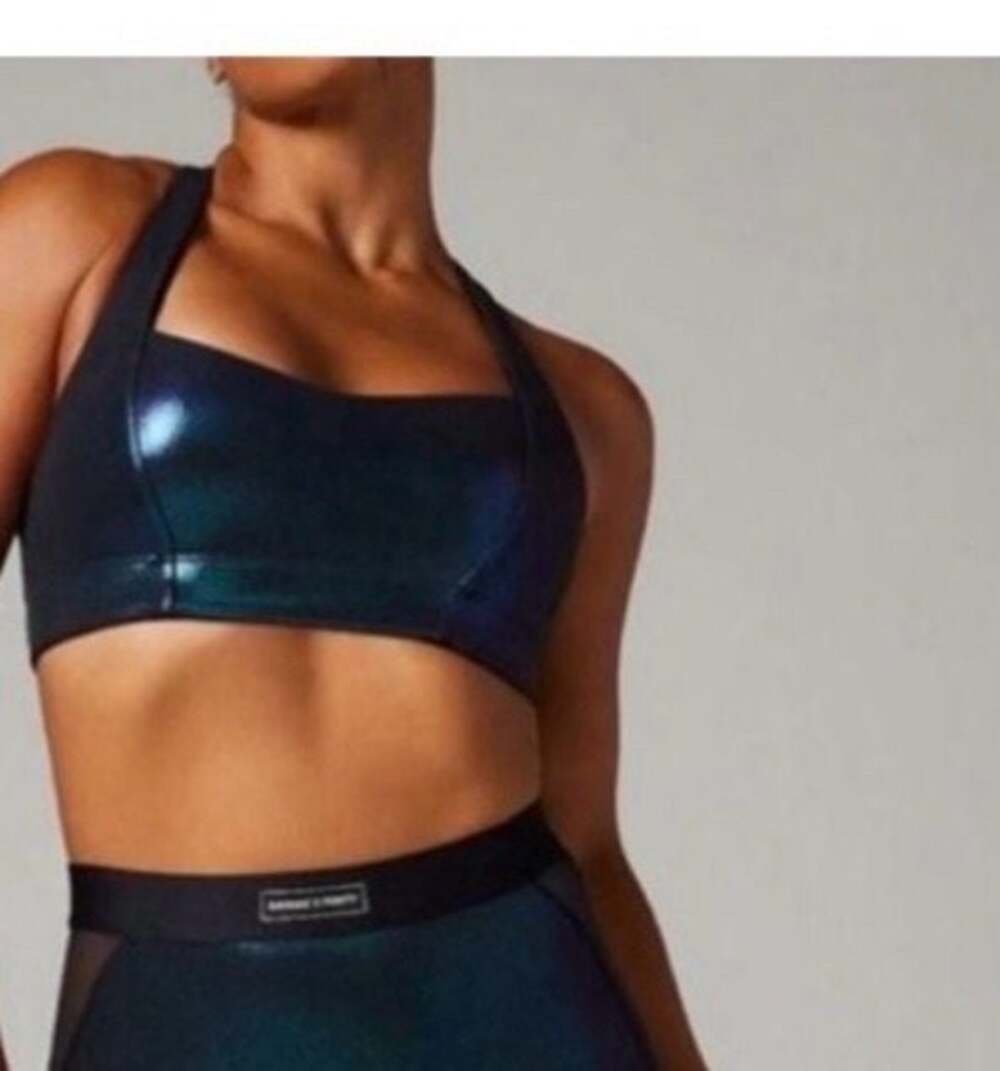 Savage X Fenty Sport Iridescent Low-Impact Racerback Sports Bra